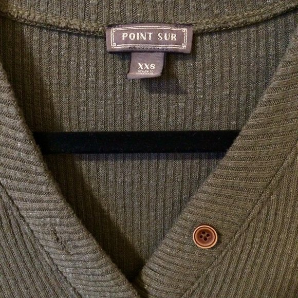 J. Crew Point Sur Ribbed Bodysuit Green - Picture 6 of 7